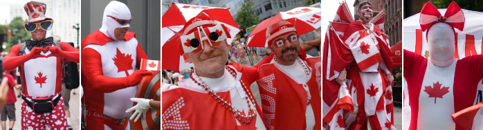 Canadian flag goofs on parade